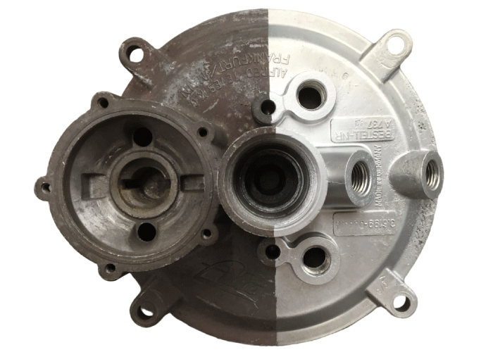 Przykład zabiegu technologią Aquablast