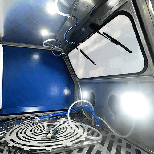 Aquablast standard maszyna 1600 vnutri